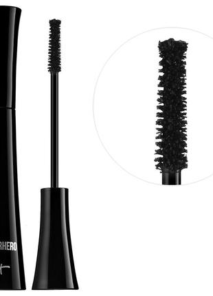 Объемная черная тушь it cosmetics superhero elastic stretch volumizing mascara 9g(примята коробочка)3 фото