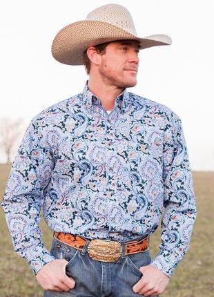 Сорочка george strait by wrangler l/s mens paisley