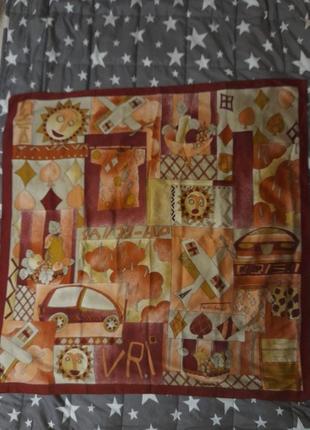 Итальянский дизайнерский платок feliciani roma 84*86