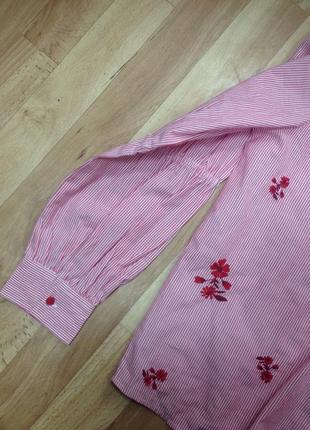 Стильна сорочка в смужку і вишивку primark7 фото