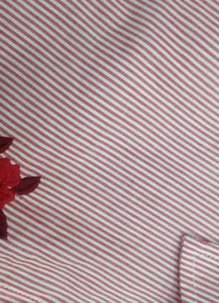 Стильна сорочка в смужку і вишивку primark5 фото