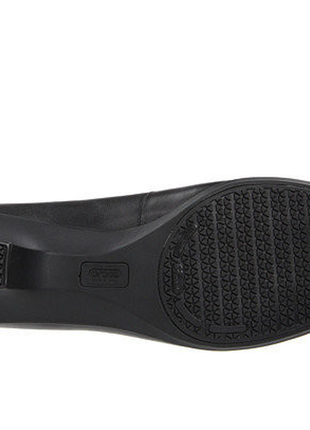 Туфли crocs (оригинал) кожаные 24 см стелька5 фото