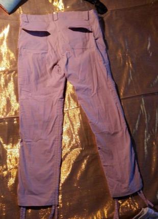 Розовые штаны укороченные бриджи 46-48р.2 фото