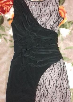 Вечернее платье, эластичное, кружево глитер4 фото
