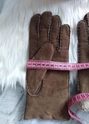 Новые перчатки из натуральной замши на натуральном меху4 фото