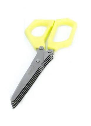 Ножиці для різання зелені та овочів frico fru-007-yellow жовті код товару: 4500223