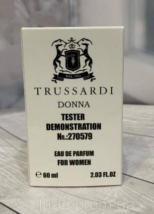 Женская туалетная вода тестер trussardi donna/ труссарди. донная / edp 60 мл2 фото