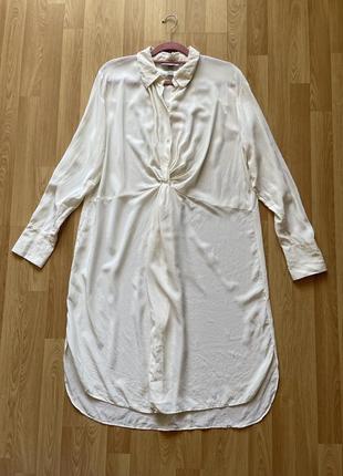 Шовкове плаття сорочка туніка бренд h&m