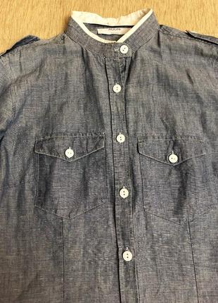 Сорочка з м’якої тканини під джинс. розмір s2 фото