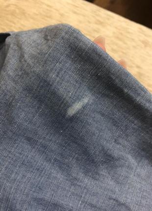 Сорочка з м’якої тканини під джинс. розмір s3 фото
