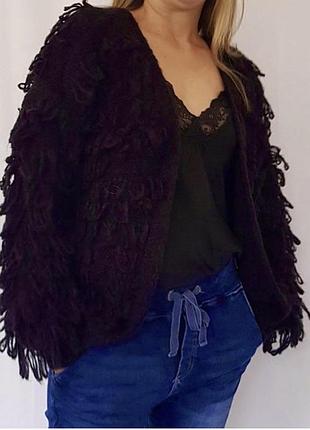 Кофта кардиган лапша