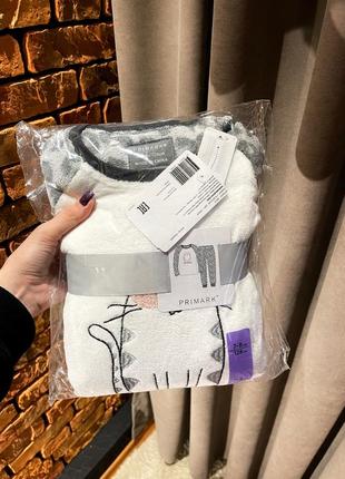 Теплая флисовая пижама primark