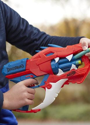 Дитячий пістолет бластер nerf dinosquad raptor-slash dart blaster3 фото