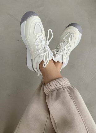 Белые стильные кроссовки кроссы6 фото