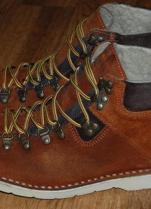 Зимние кожаные ботинки на меху 44 р6 фото