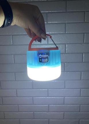 Акамуляторна лампа (кемпінговий ліхтар) з сонячною батареєю