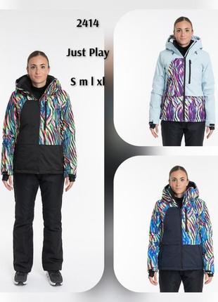 Горнолыжная куртка женская just play, термо куртка, лыжная куртка2 фото