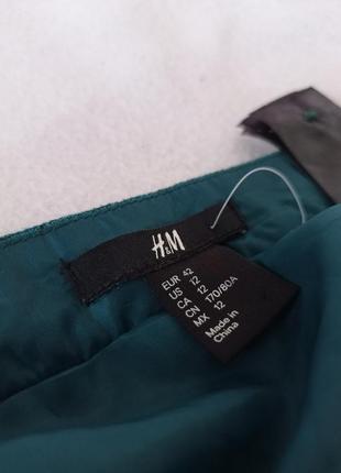 Стильна спідниця бірюзового кольору бренду h&m4 фото