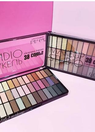 Палетка теней для век dodo girl 39 colors eyeshadow palette makeup studio b