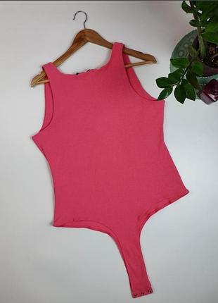 Боді рожеве в рубчик