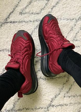 Женские текстильные темно-красные /бордовые кроссовки ,39-406 фото