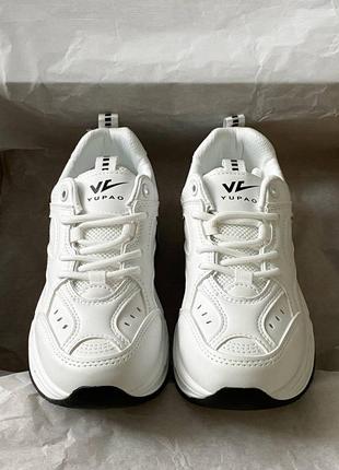 Кросівки в стилі nike m2k white no brand1 фото