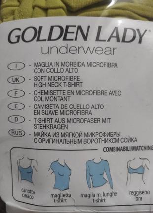 Майка гольф з мікрофібри golden lady (s/m)3 фото