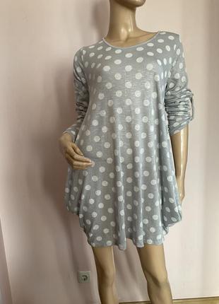 Легка тунічка в горох/ l/ brend colorine