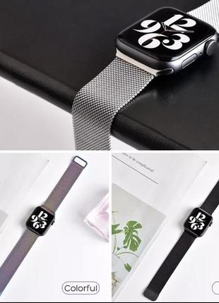 Magnetic loop metal bracelet strap for apple watch2 фото