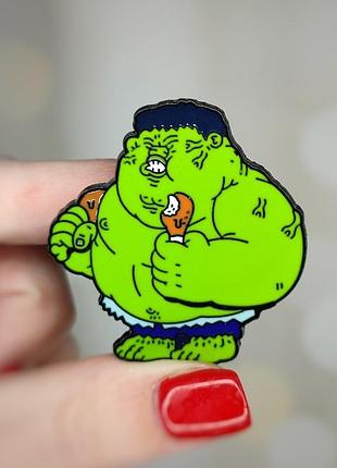 Металлический значок - пин "халк. марвел" (знач0027)