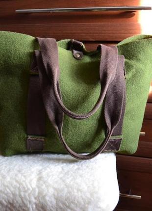 Bonfanti сумка тоут торба  на плечо из валяной шерсти италия.6 фото