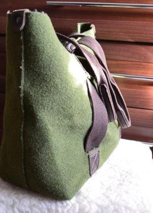Bonfanti сумка тоут торба  на плечо из валяной шерсти италия.5 фото