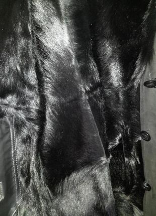 Дубленка из кожы козы пальто шуба куртка из овчины6 фото