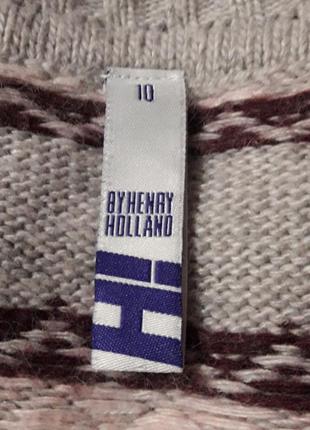 Брендовый теплый 14% ангора свитер в полоску р.10 от debenhams4 фото