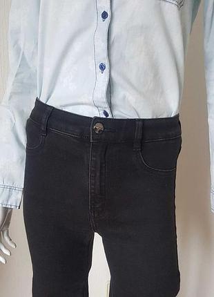 Стретчевые черные джинсы pull & bear