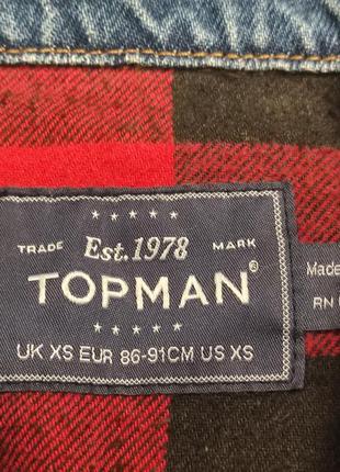 Topman xs куртка джинсовая синяя2 фото