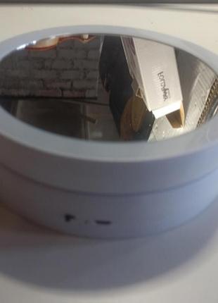 Складне косметичне дзеркало для макіяжу кругле збільшувальне 10x my fold away mirror з led підсвічуванням6 фото