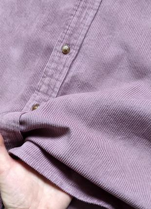 Вельветовая рубашка-овершот