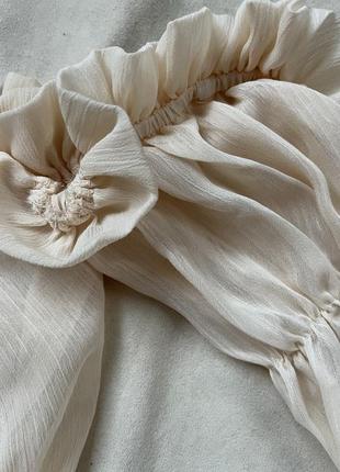 Ніжна нюдова блузка від  shein , молочна блуза3 фото