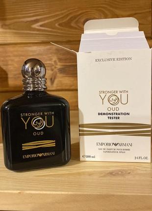 Парфюмированная вода тестер emporio armani stronger with you oud