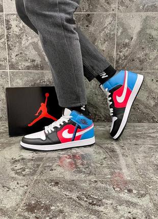 Кросівки натуральна шкіра nike air jordan 1