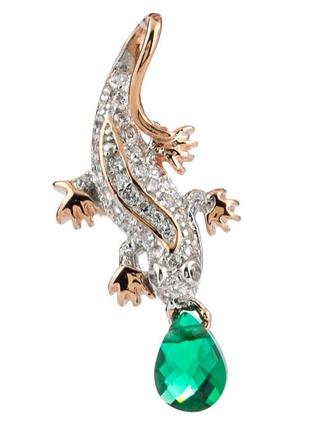 Серебряная подвеска сильвекс 925! серебро 925 проба+покрытие золото 585