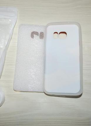 Чохол 3d для samsung galaxy s6 силіконовий білий ведмідь на пляжі антистрес5 фото