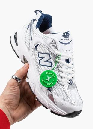 Женские кроссовки new balance 530 white navy1 фото