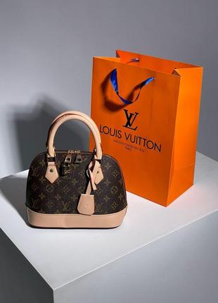 Женская небольшая коричневая сумка на ручках 🆕 вместительная сумка