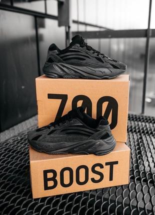 Мужские кроссовки adidas yeezy boost 700 v2 black#адидас