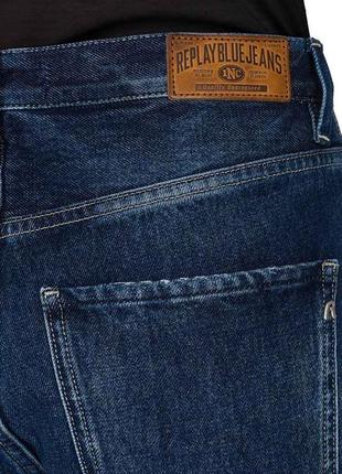 Жіночі укорочені джинси replay з жакардовою етнічною обробкою, р.316 фото