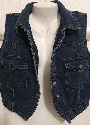 Жилетка crown jeans company6 фото