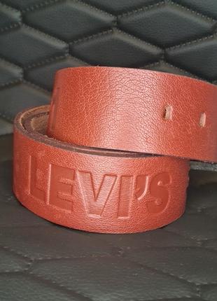 Чоловічий ремінь levis шкіра8 фото