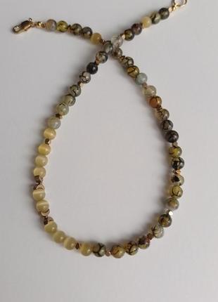 Чокер из агата "вены дракона"